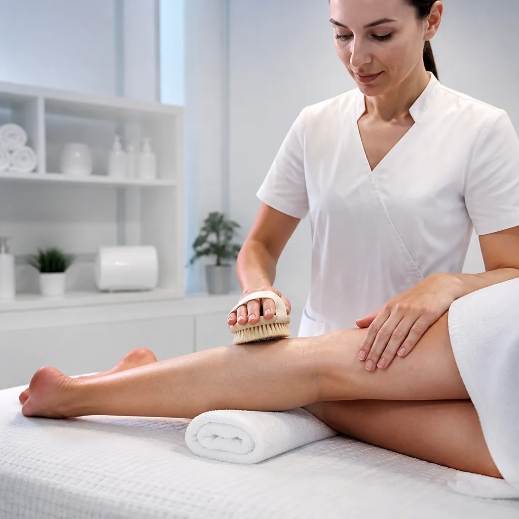 Technique de brossage à sec pour stimuler la circulation lymphatique
