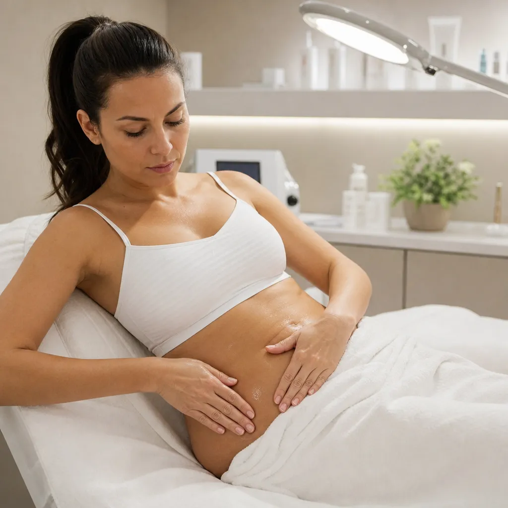 Auto-massage abdominal pour le drainage lymphatique du ventre