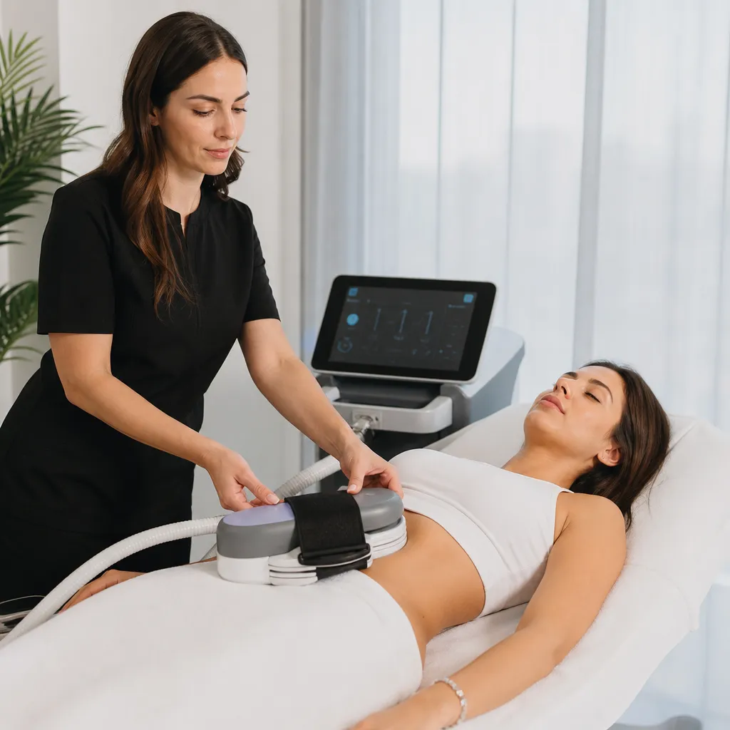 Protocole Emsculpt — progression sur 4 à 6 séances