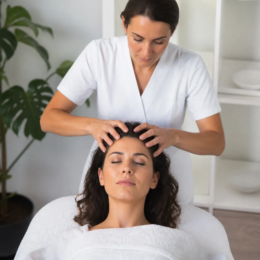 Origines du Champissage ayurvédique : technique indienne du massage crânien à sec et ses points de pression