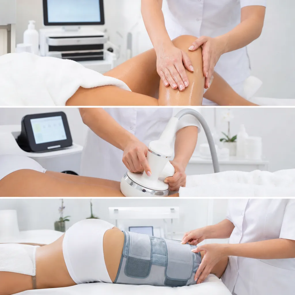 Protocole anti-cellulite combiné en 3 phases illustré