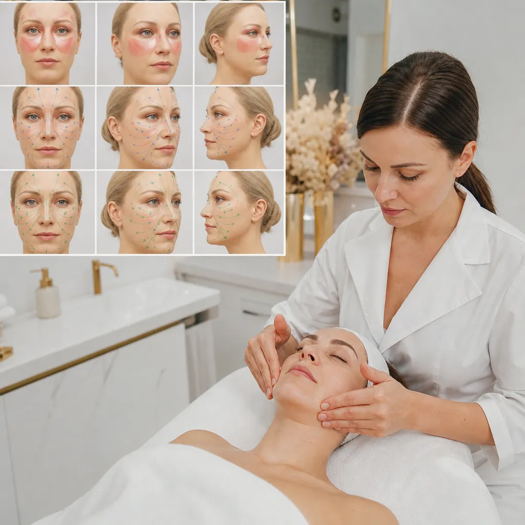 Drainage lymphatique post-rhinoplastie et post-lifting : zones d’œdème, voies de drainage facial et progression par semaine