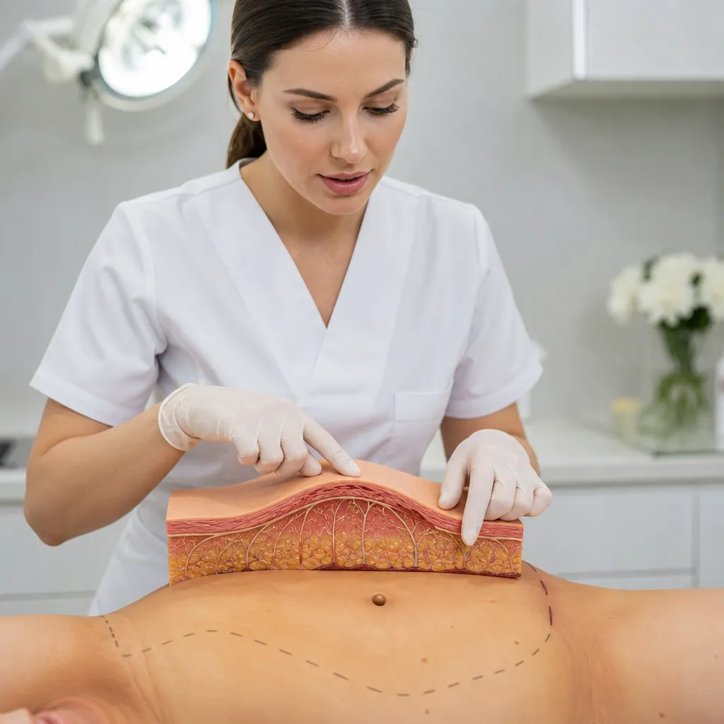 Mécanisme de formation des sérosités post-abdominoplastie : décollement du lambeau cutané et destruction des capillaires lymphatiques