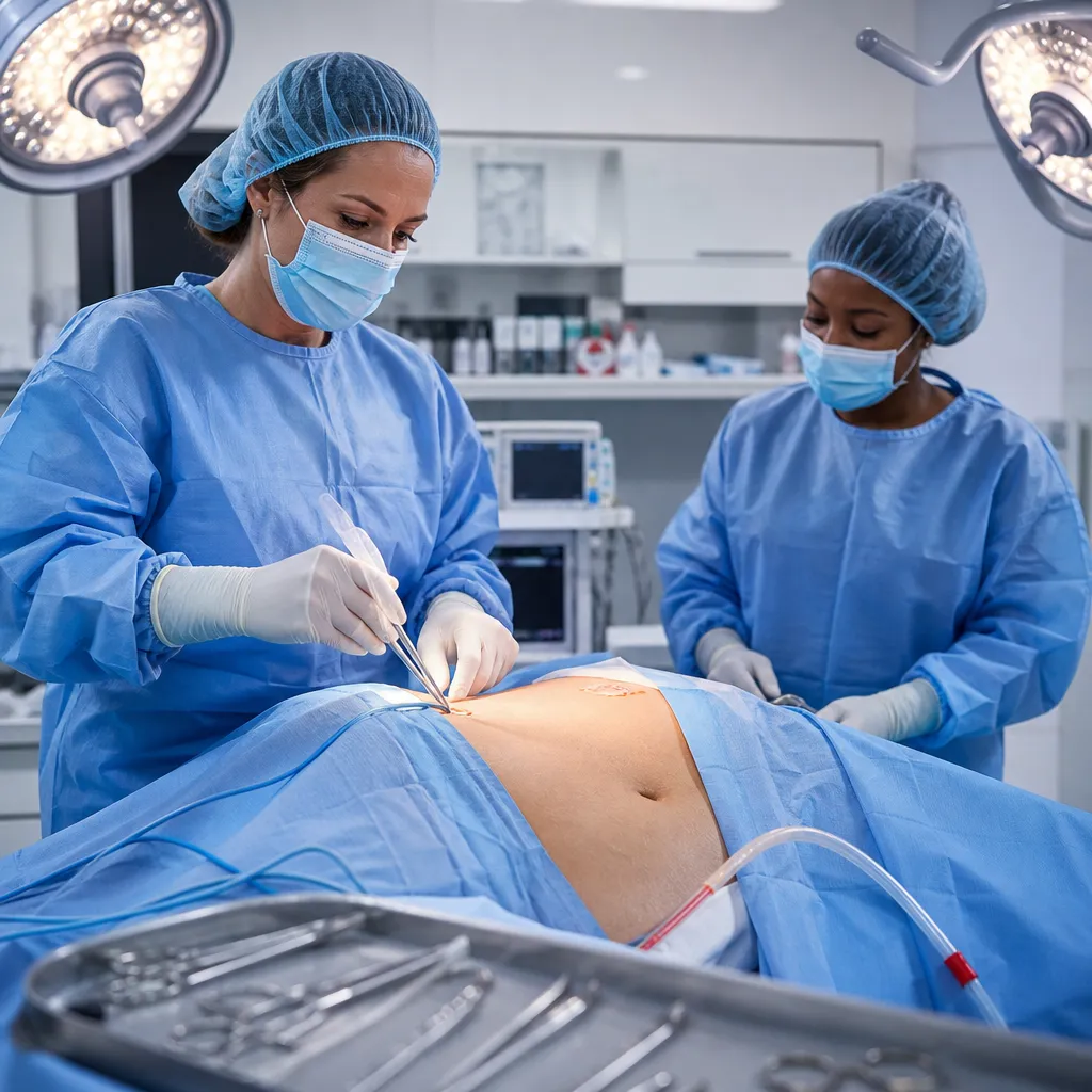 Correction du diastasis abdominal par abdominoplastie : plicature de la paroi et récupération musculaire — impact du drainage sur la revascularisation
